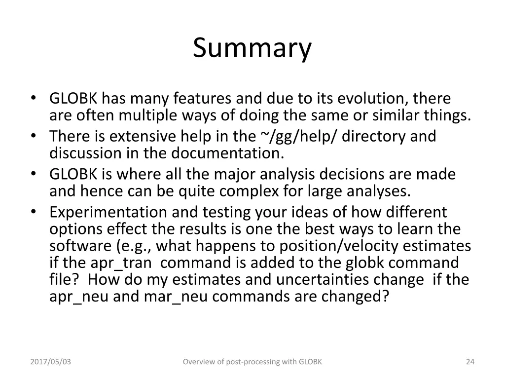 summary