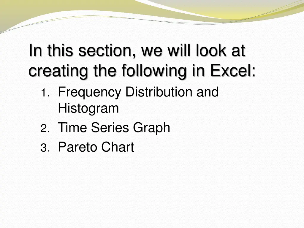in this section we will look at creating