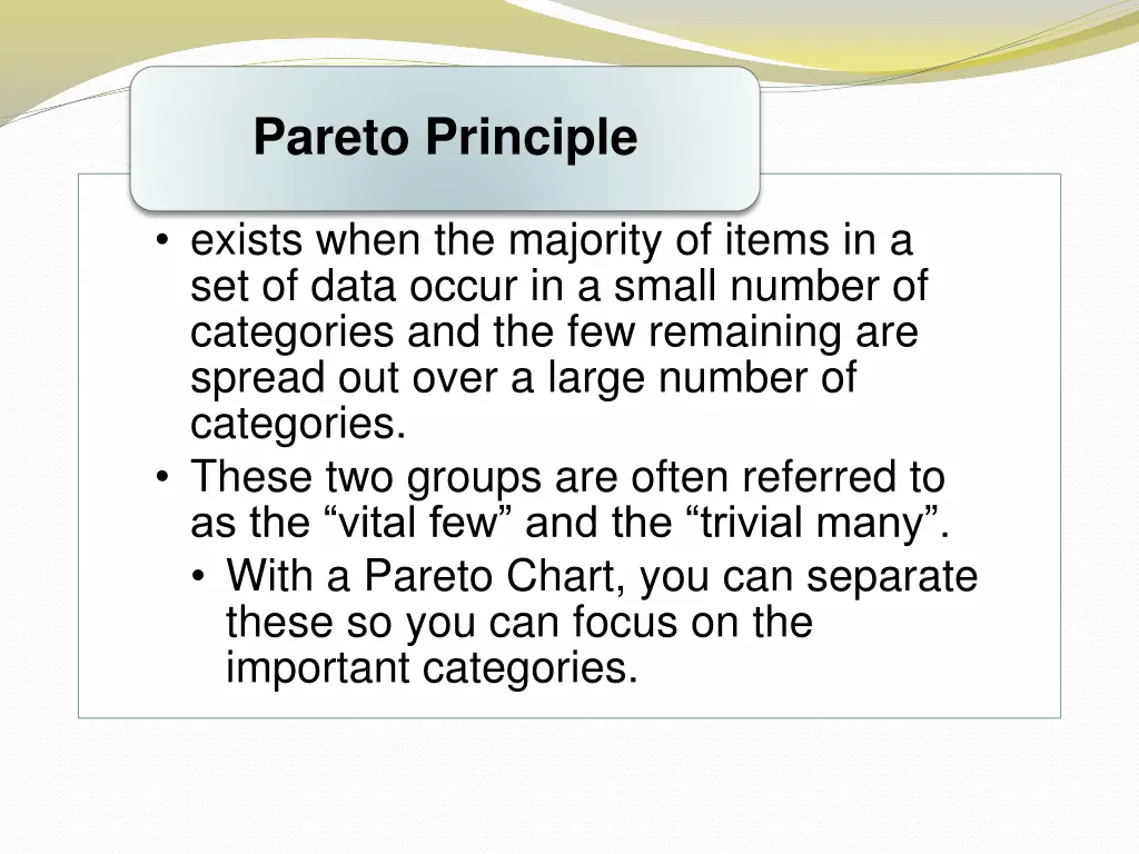 pareto principle