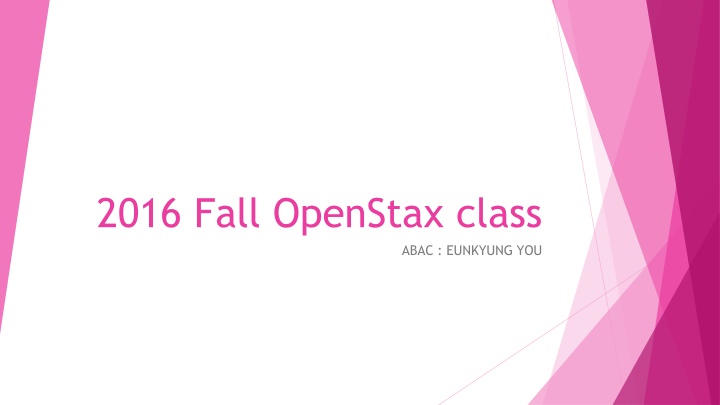 2016 fall openstax class