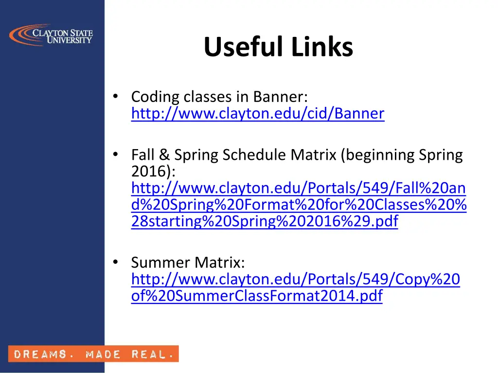 useful links
