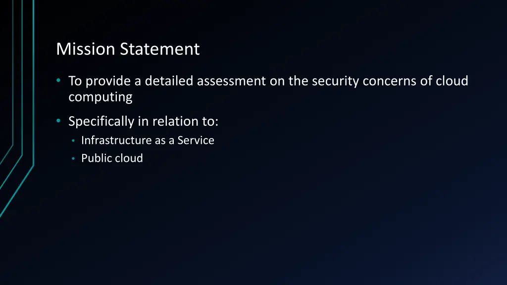 mission statement