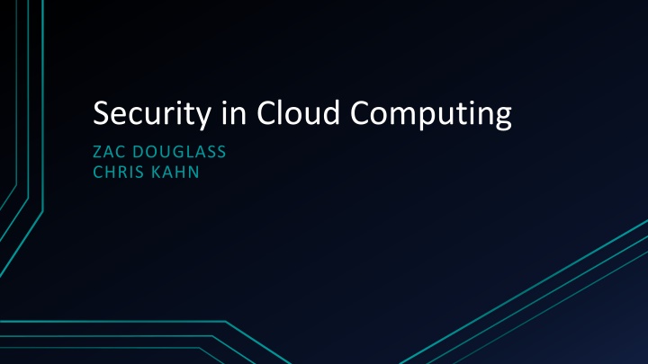 security in cloud computing