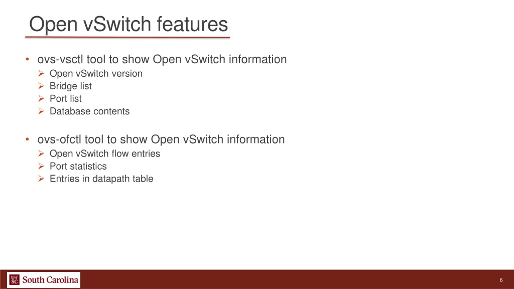 open vswitch features