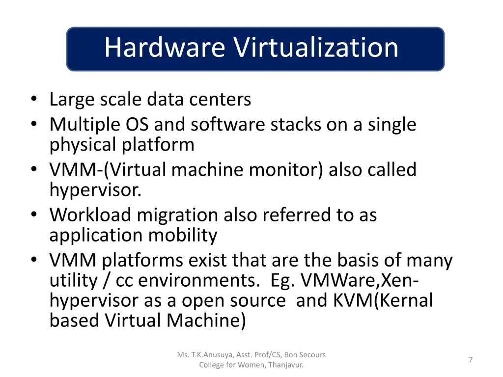 hardware virtualization