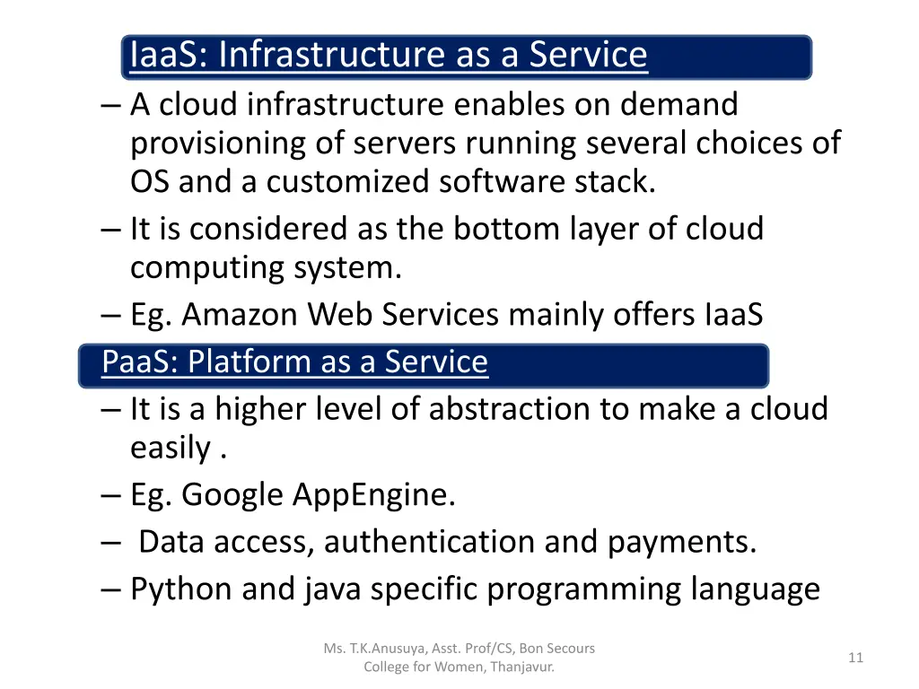 iaas infrastructure as a service a cloud