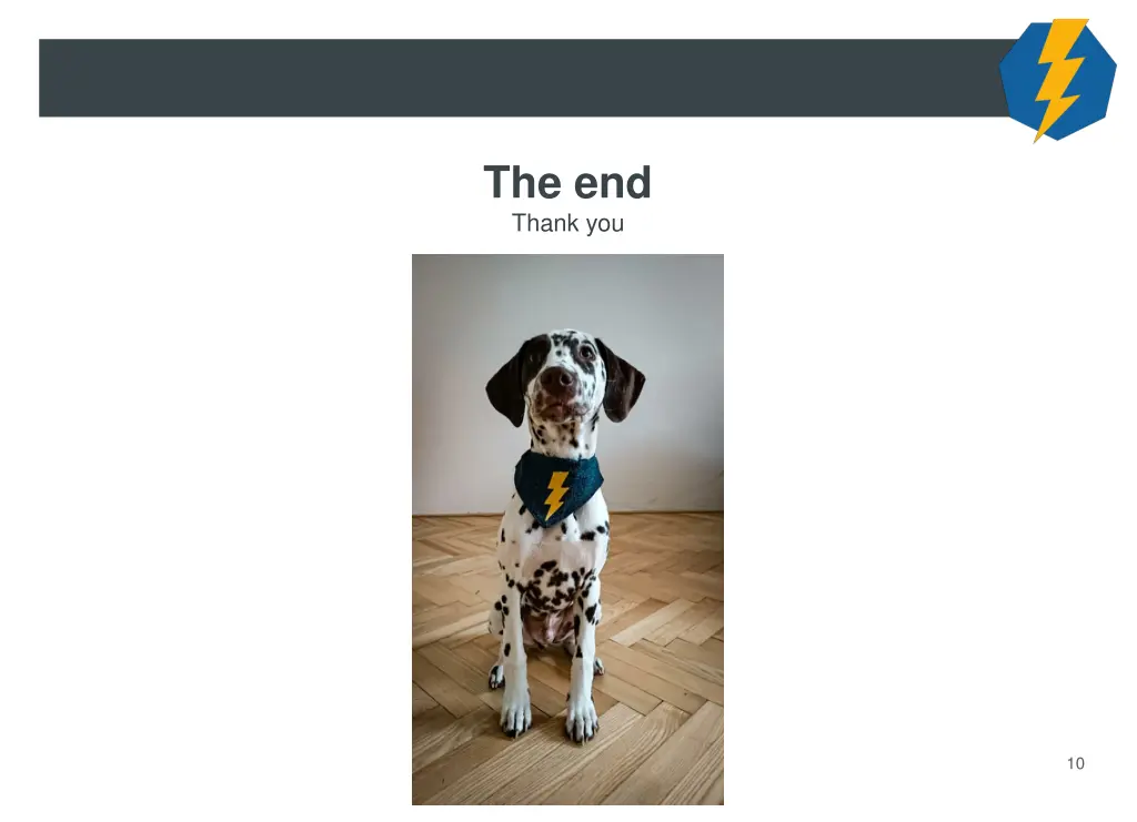 the end thank you
