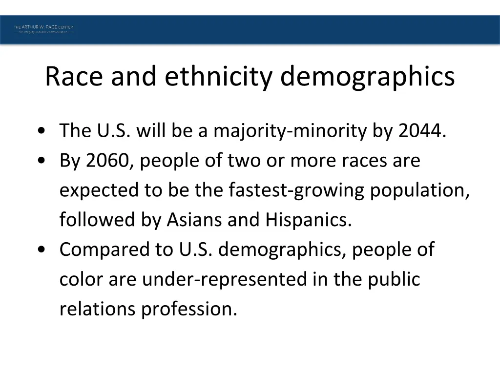 race and ethnicity demographics