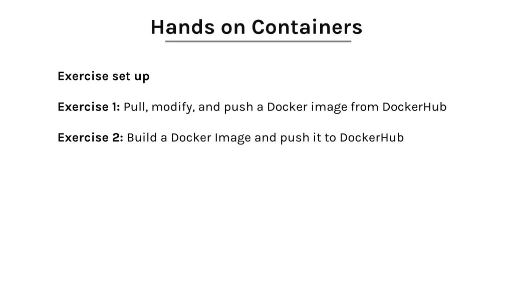 hands on containers
