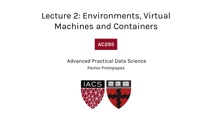 lecture 2 environments virtual machines