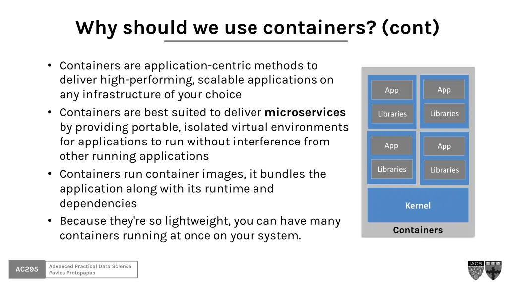 why should we use containers cont 1