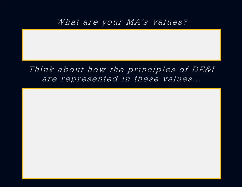 what are your ma s values