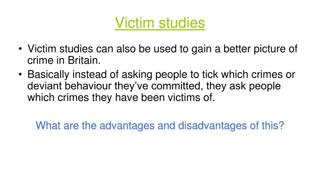 victim studies 1