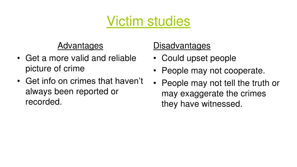 victim studies 2