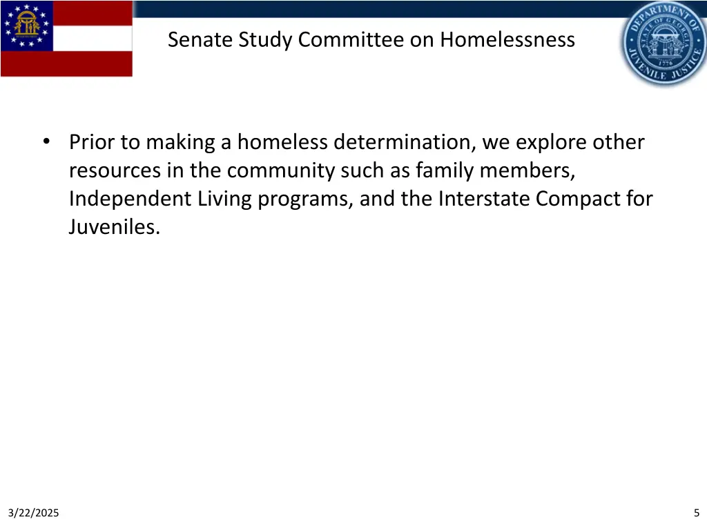 senate study committee on homelessness 2