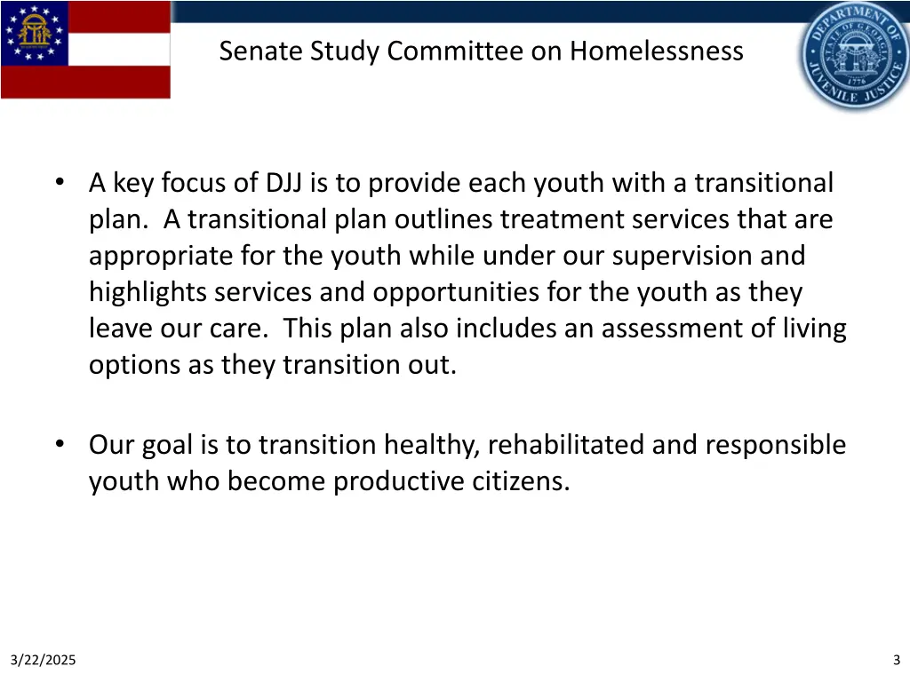 senate study committee on homelessness