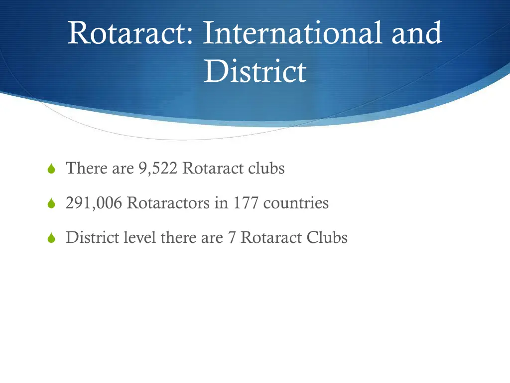 rotaract international and district