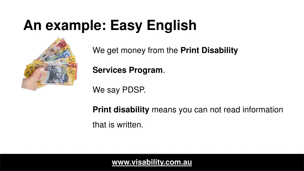 an example easy english
