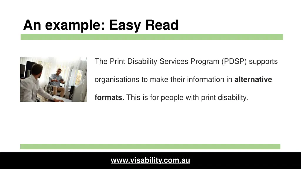 an example easy read