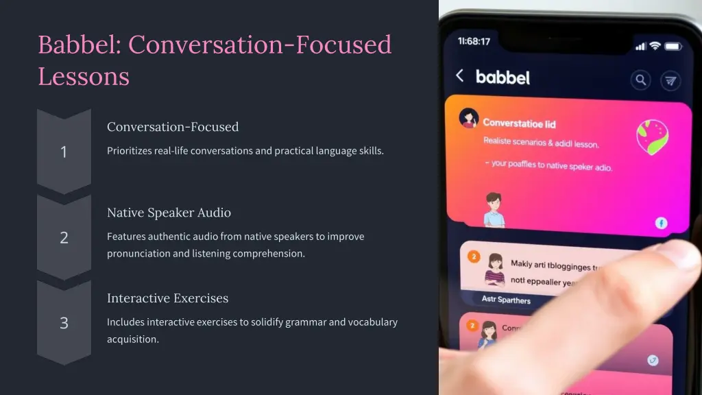 babbel conversation focused lessons