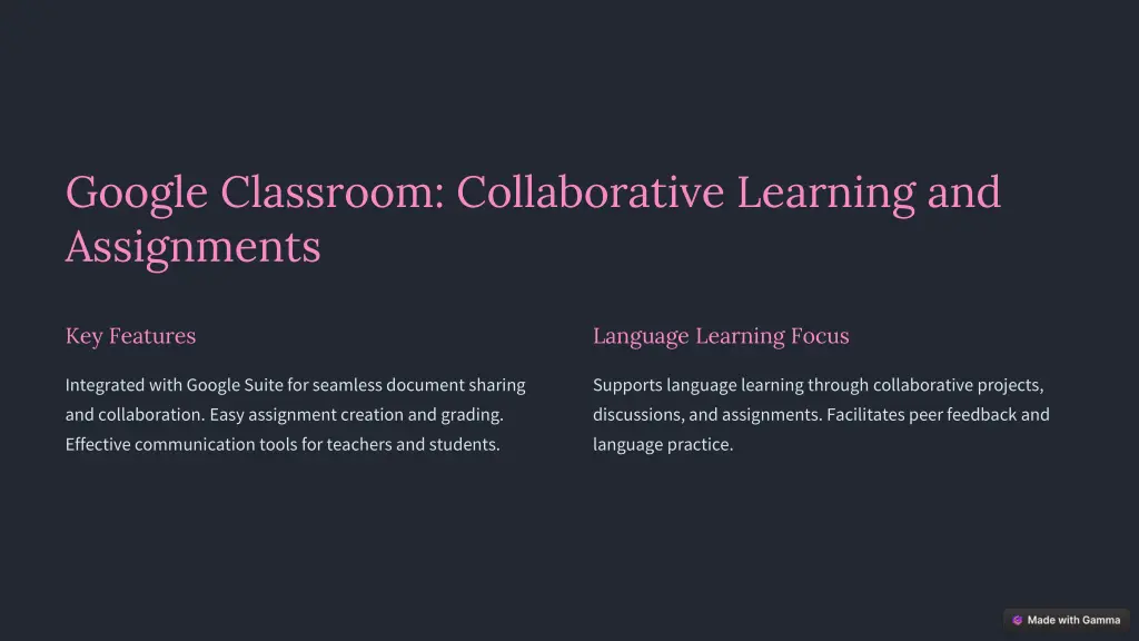 google classroom collaborative learning