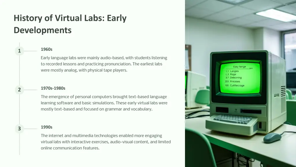 history of virtual labs early developments