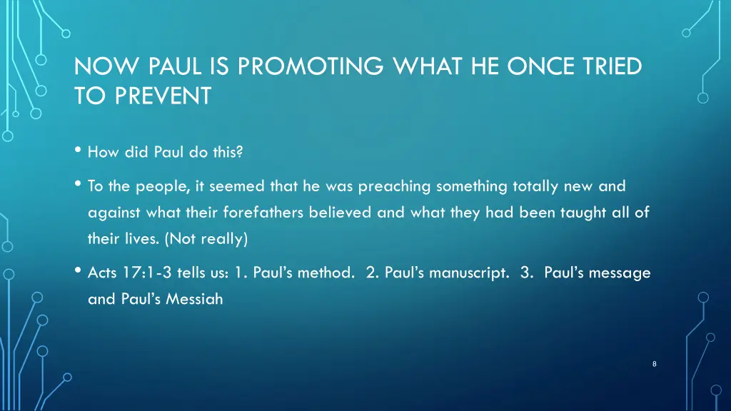 now paul is promoting what he once tried