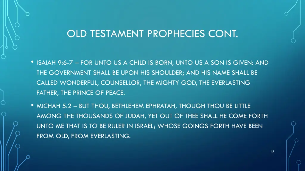 old testament prophecies cont 1