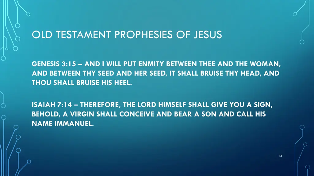 old testament prophesies of jesus