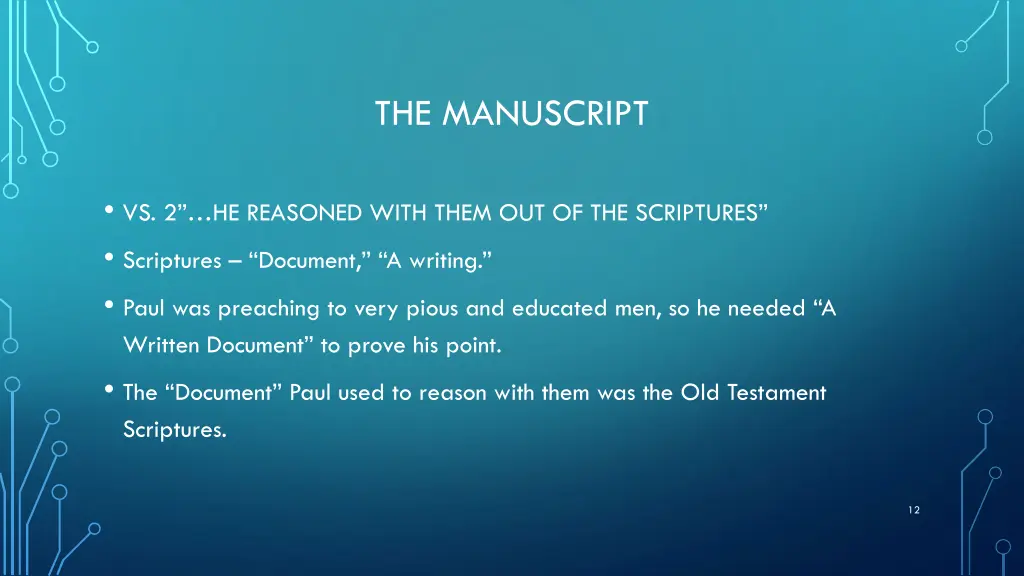 the manuscript