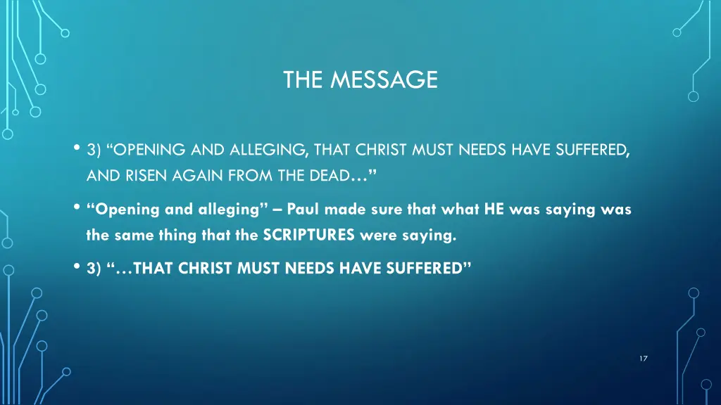 the message