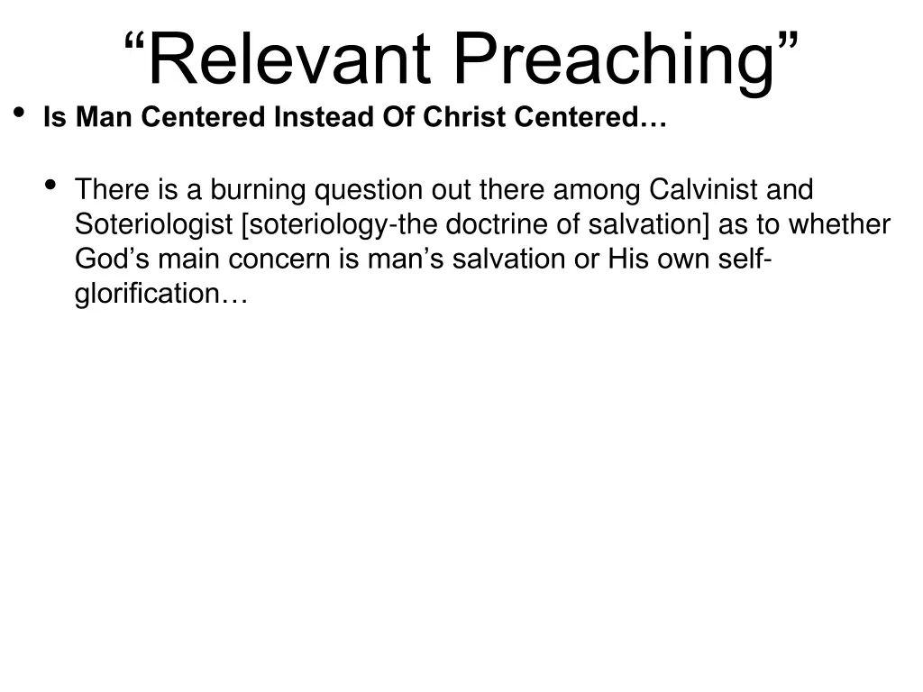 relevant preaching is man centered instead 2