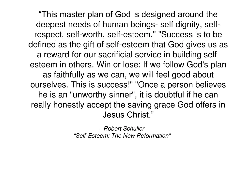 this master plan of god is designed around