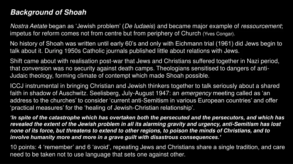 background of shoah
