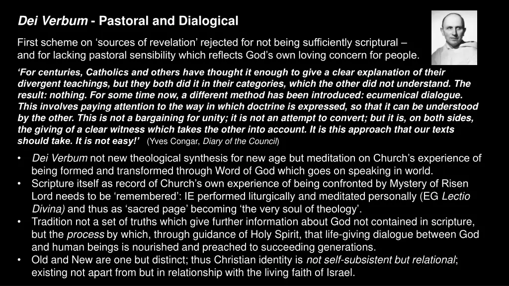 dei verbum pastoral and dialogical
