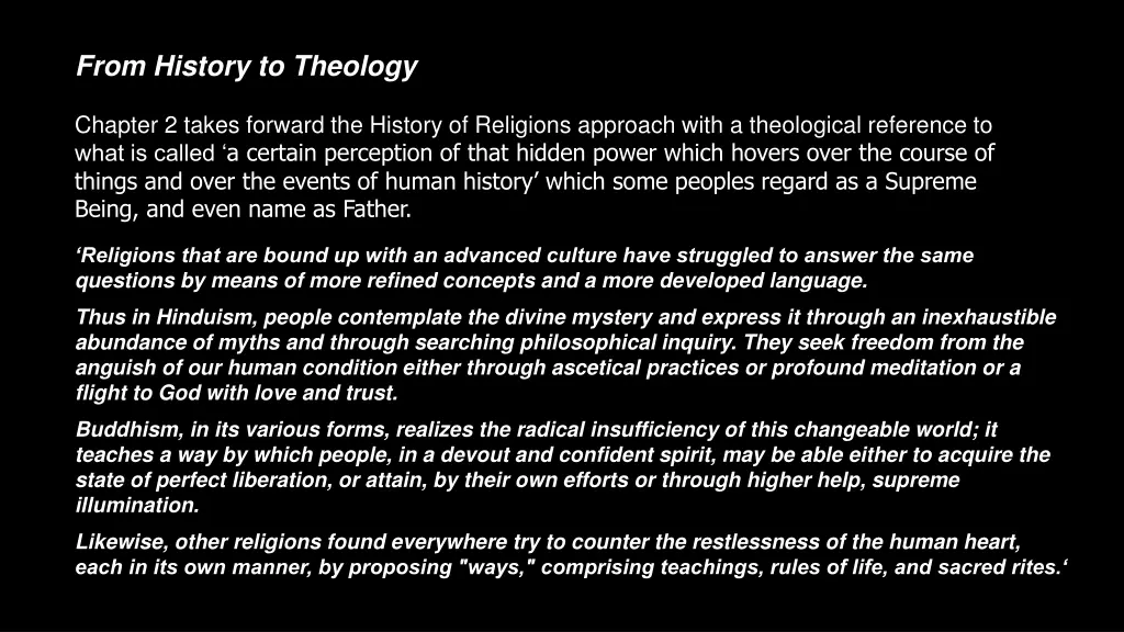 from history to theology