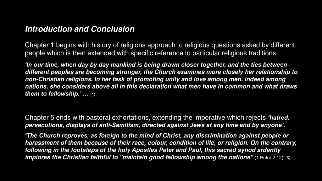 introduction and conclusion