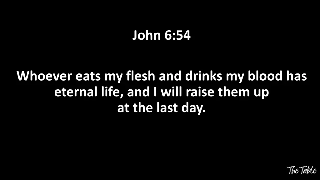 john 6 54