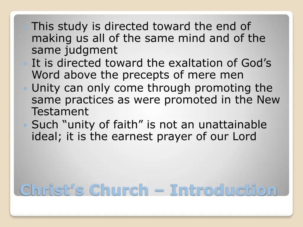 this study is directed toward the end of making