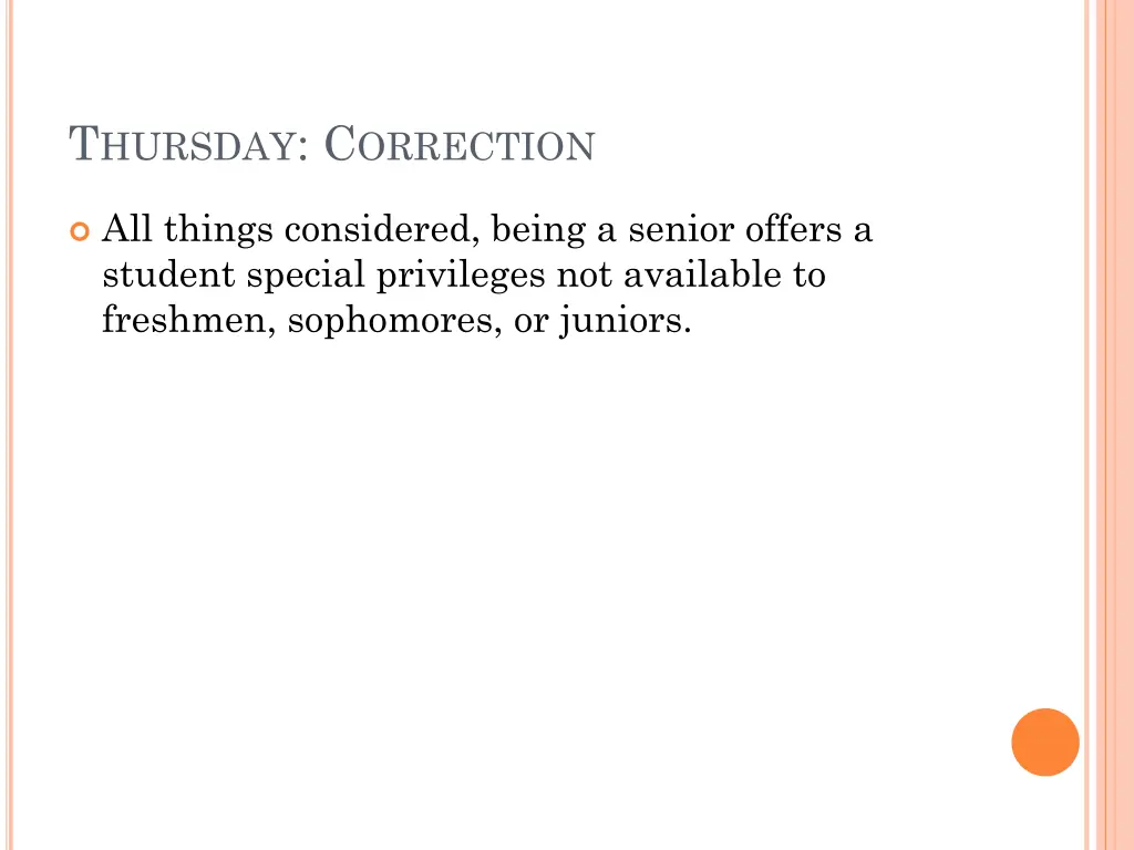 t hursday c orrection 1