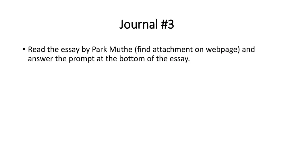 journal 3 journal 3