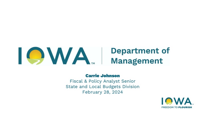 carrie johnson fiscal policy analyst senior state