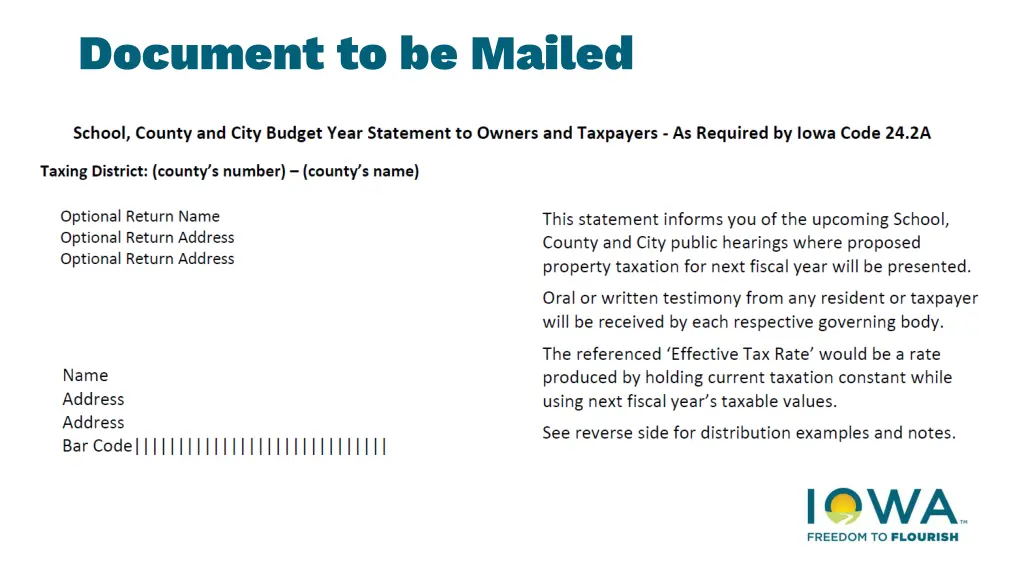 document to be mailed 1