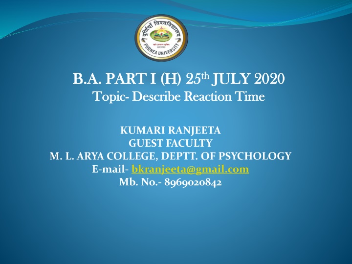 b a part i h 25 b a part i h 25 th th july 2020