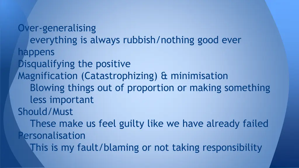 over generalising everything is always rubbish