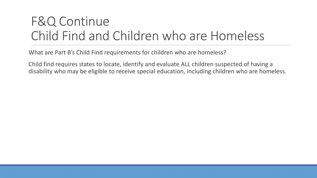 f q continue child find and children 1