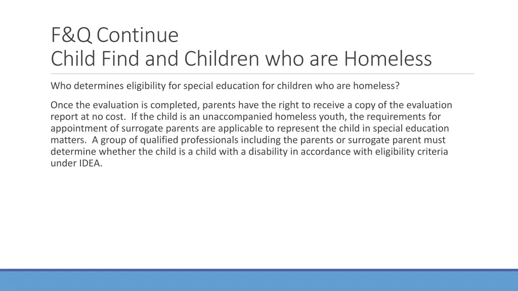 f q continue child find and children 11