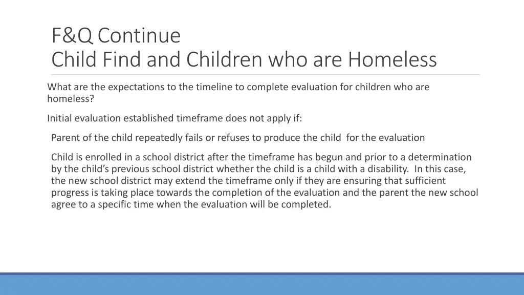 f q continue child find and children 7