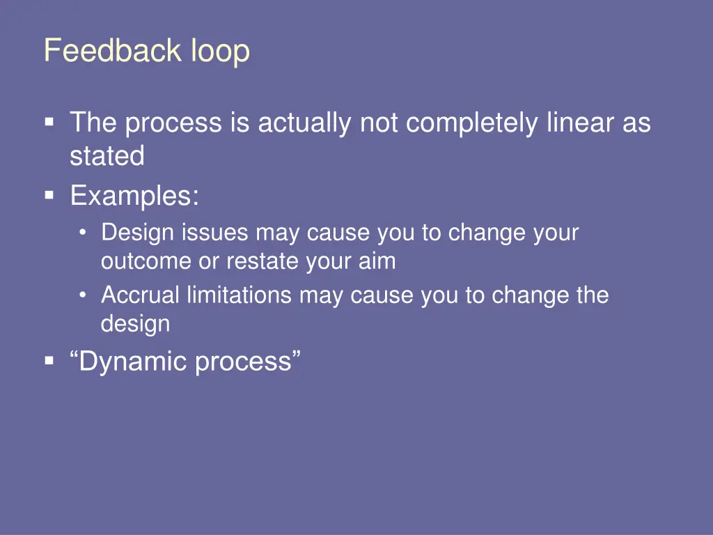 feedback loop