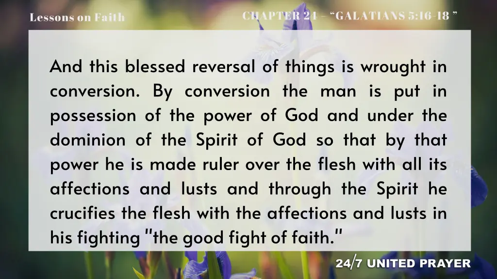 chapter 24 galatians 5 16 18 10